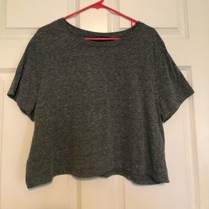 Gray Forever 21 Crop Top